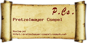 Pretzelmayer Csepel névjegykártya